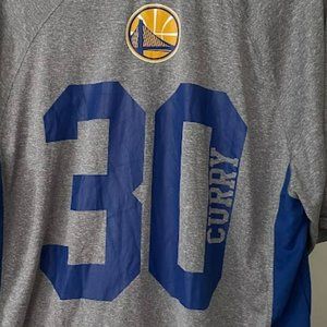 Golden State Warriors #30 Steph Curry Net Dri NBA Team Logo Shirt